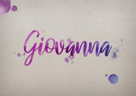 Giovanna Watercolor Name DP