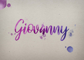 Giovanny Watercolor Name DP