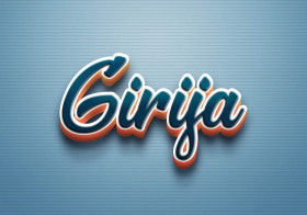 Cursive Name DP: Girija
