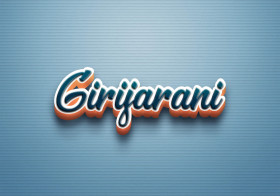 Cursive Name DP: Girijarani