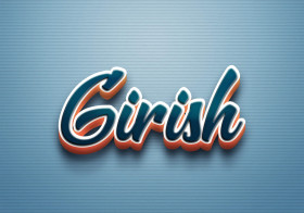 Cursive Name DP: Girish