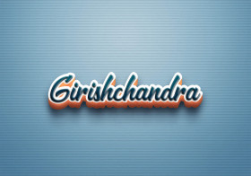 Cursive Name DP: Girishchandra