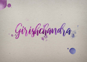 Girishchandra Watercolor Name DP