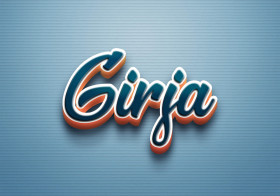 Cursive Name DP: Girja