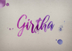 Girtha Watercolor Name DP