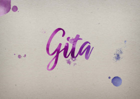 Gita Watercolor Name DP