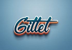 Cursive Name DP: Gittel