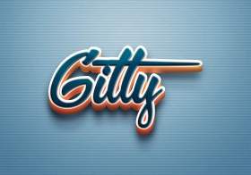 Cursive Name DP: Gitty
