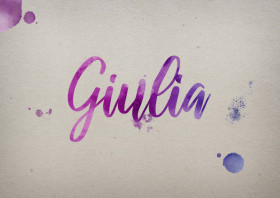 Giulia Watercolor Name DP