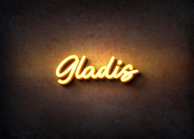 Glow Name Profile Picture for Gladis