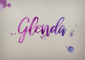 Glenda Watercolor Name DP