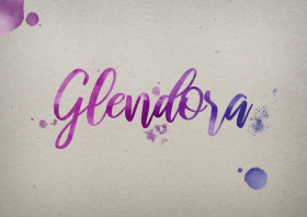 Glendora Watercolor Name DP