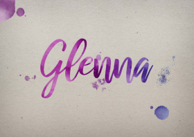 Glenna Watercolor Name DP