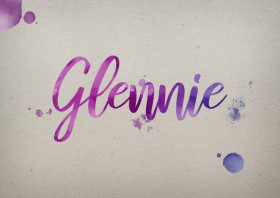 Glennie Watercolor Name DP