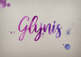 Glynis Watercolor Name DP