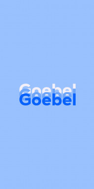 Name DP: Goebel