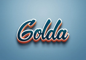 Cursive Name DP: Golda