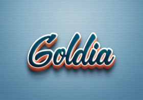 Cursive Name DP: Goldia