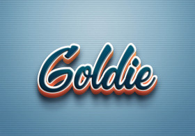 Cursive Name DP: Goldie