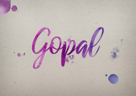 Gopal Watercolor Name DP