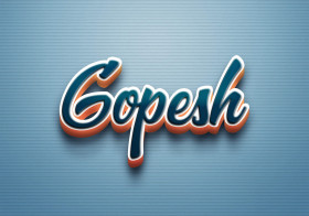Cursive Name DP: Gopesh