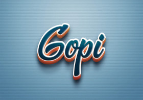 Cursive Name DP: Gopi