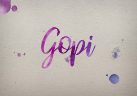 Gopi Watercolor Name DP
