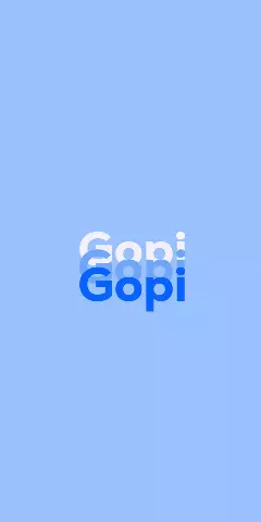 Name DP: Gopi