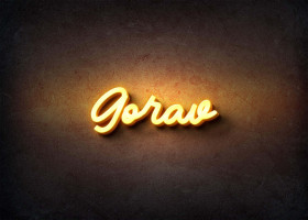 Glow Name Profile Picture for Gorav