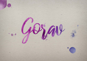 Gorav Watercolor Name DP