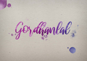 Gordhanlal Watercolor Name DP