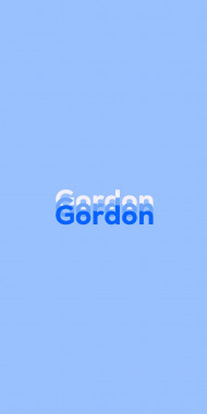 Name DP: Gordon
