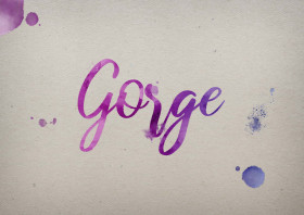 Gorge Watercolor Name DP