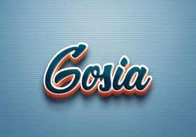 Cursive Name DP: Gosia