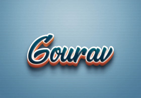 Cursive Name DP: Gourav
