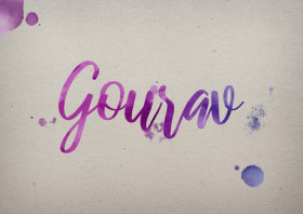 Gourav Watercolor Name DP
