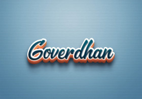 Cursive Name DP: Goverdhan