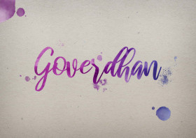 Goverdhan Watercolor Name DP