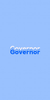 Name DP: Governor