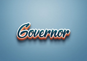 Cursive Name DP: Governor