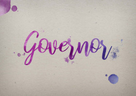 Governor Watercolor Name DP