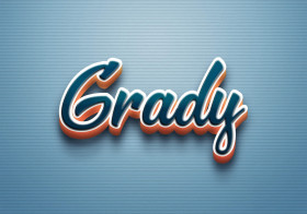 Cursive Name DP: Grady