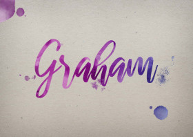 Graham Watercolor Name DP