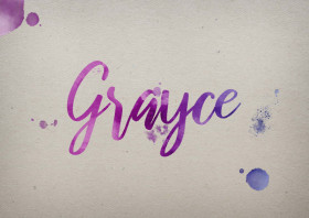 Grayce Watercolor Name DP