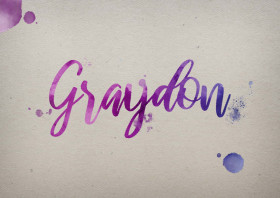 Graydon Watercolor Name DP