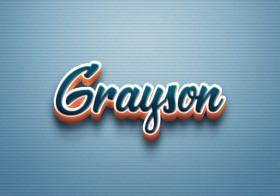 Cursive Name DP: Grayson