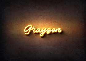 Glow Name Profile Picture for Grayson
