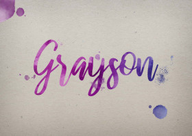 Grayson Watercolor Name DP