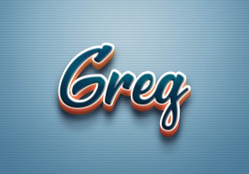 Cursive Name DP: Greg