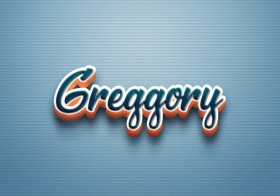 Cursive Name DP: Greggory